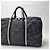 Borsa da viaggio Boston Chanel Nylon Nero Rosso - vista 3