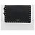 Valentino Clutch Rockstud Envelope in pelle nera - vista 3