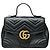 Gucci Matelassé Chevron Gold GG Marmont Small Top Handle