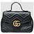 Gucci Matelassé Chevron Gold GG Marmont Small Top Handle - vista 2