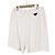 Prada Bermuda in spugna da uomo con logo triangolare Bianco