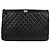 Chanel Clutch Boy in pelle d'agnello nera