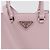 Prada Borsa Tote piccola in pelle spazzolata con logo Triangle Alabaster Pink - vista 3