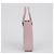 Prada Borsa Tote piccola in pelle spazzolata con logo Triangle Alabaster Pink - vista 5