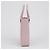 Prada Borsa Tote piccola in pelle spazzolata con logo Triangle Alabaster Pink - vista 6