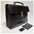 Prada Mallette Vitero Leather Dial Lock Briefcase Black (Unisexe, Article Rare) - vue 2