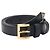 Prada Triangle Logo Belt Black Leather