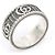 Gucci Anello largo in argento GG Marmont Size