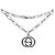Gucci Pulsera entrelazada de plata