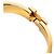 Bracciale Hermès Click H Nero Oro - vista 5