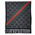 Sciarpa Gucci Web in lana nero carbone