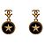 Chanel Orecchini Round Star CC Gold