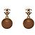 Chanel Orecchini Round Star CC Gold - vista 3