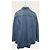 Balenciaga Giacca sovracamicia in denim azzurro con logo ricamato - vista 3