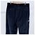 Prada Pantaloni in velluto con logo triangolare Navy - vista 3