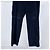 Prada Pantaloni in velluto con logo triangolare Navy - vista 7