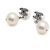 Chanel Orecchini Season Silver Crystal CC Logo Pearl Drop - vista 2