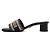 Dior Mule Slipper Dway Heel Slide in cotone ricamato Deep Blue da donna - vista 4