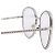 Chanel Montura de gafas Silver CC Logo - vista 4