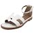 Hermès Sandali con cinturino Santorini da donna, bianco - vista 2