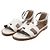 Hermès Sandali con cinturino Santorini da donna, bianco - vista 3