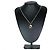 Collana Dior D Logo Marrone Metallo