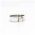Hermès Bracciale largo CLIC Clac finitura argentata bianco GM - vista 2