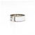 Hermès Bracciale largo CLIC Clac finitura argentata bianco GM - vista 3