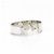 Hermès Bracciale largo CLIC Clac finitura argentata bianco GM - vista 5