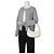 Céline Medium Triomphe Canvas Leather White - vista 13