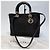 Dior Lady Cannage Tote Bag Black Silver Medium - Ansicht 3