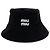 Miu Miu Cappello Bucket in Velluto Logo - vista 6