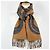 Hermès Sciarpa Maillons TGM Scarf Camel - vista 10