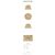 Miu Miu Beige Cognac gewebter Stoff-Bucket-Hat - Ansicht 2