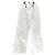 Pantaloni dritti Gucci bianchi in cotone