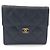 Chanel Caviar Geldbörse Schwarz Leder