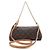 Clutch Louis Vuitton Monogram Eva Marrom - vista 3