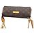 Clutch Louis Vuitton Monogram Eva Marrom - vista 6
