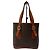 Borsa a secchiello Céline Macadam marrone pelle