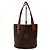 Borsa a secchiello Céline Macadam marrone pelle