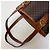 Borsa a secchiello Céline Macadam marrone pelle - vista 12