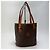 Borsa a secchiello Céline Macadam marrone pelle - vista 3