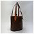 Borsa a secchiello Céline Macadam marrone pelle - vista 4