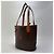 Borsa a secchiello Céline Macadam marrone pelle - vista 5
