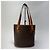 Borsa a secchiello Céline Macadam marrone pelle - vista 6