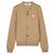 Comme Des Garcons CAMEL Unisex Cardigan mit weißem Herz-Patch - Ansicht 9