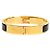 Bracciale Hermès Click H Nero e Oro - vista 3