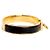 Bracciale Hermès Click H Nero e Oro - vista 4