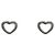 Tiffany & Co Open Heart Ohrringe aus Silber