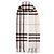 Burberry Sciarpa in cashmere Giant Check Pebble White